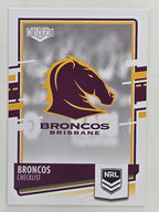 NRL 2021 Elite Base Card #001 Broncos Checklist Brisbane Broncos