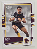 NRL 2021 Elite Base Card #003 Xavier Coates Brisbane Broncos