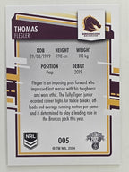 NRL 2021 Elite Base Card #005 Thomas Flegler Brisbane Broncos