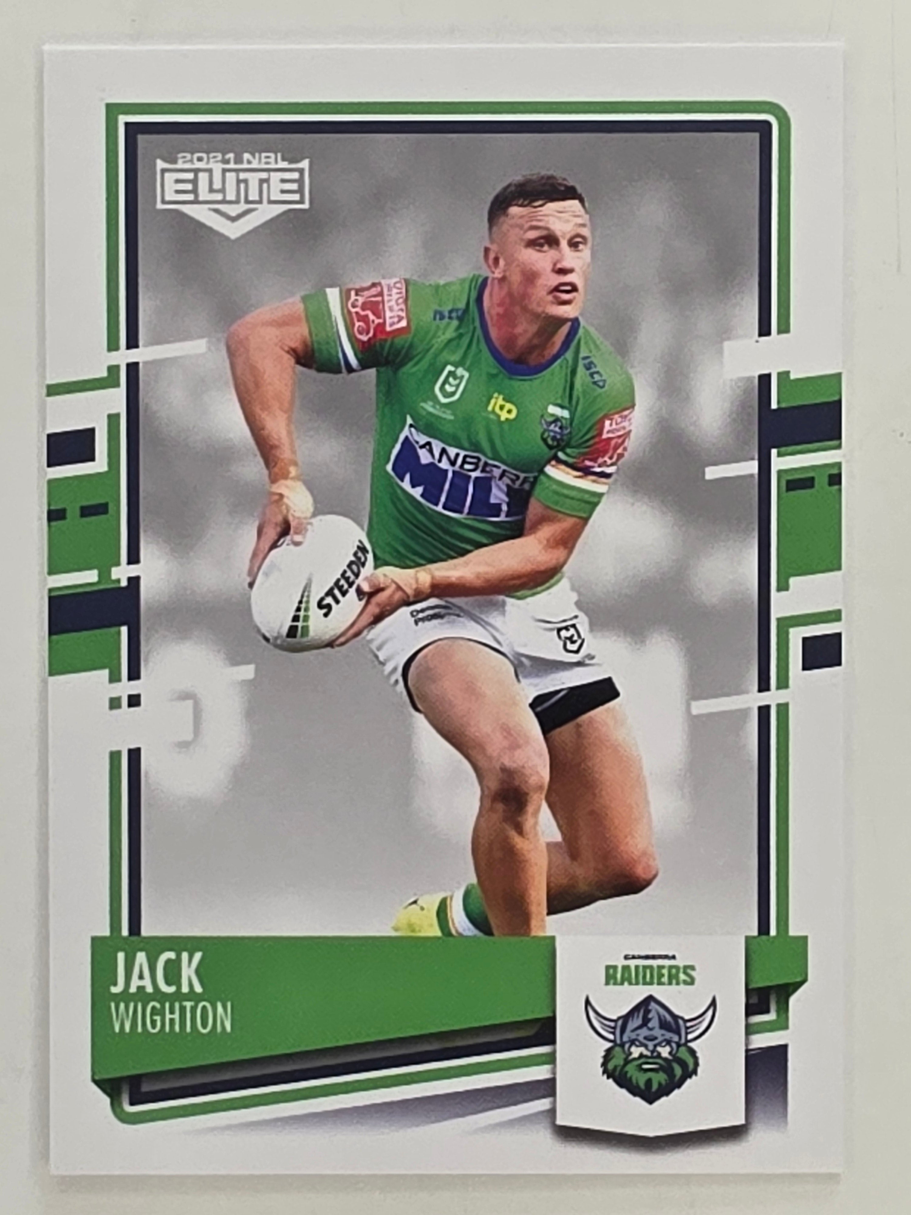 NRL 2021 Elite Base Card #016 Jack Wighton Canberra Raiders