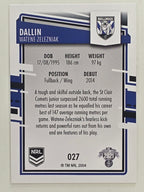 NRL 2021 Elite Base Card #027 Dallin Watene-Zelezniak Canterbury Bankstown Bulldogs