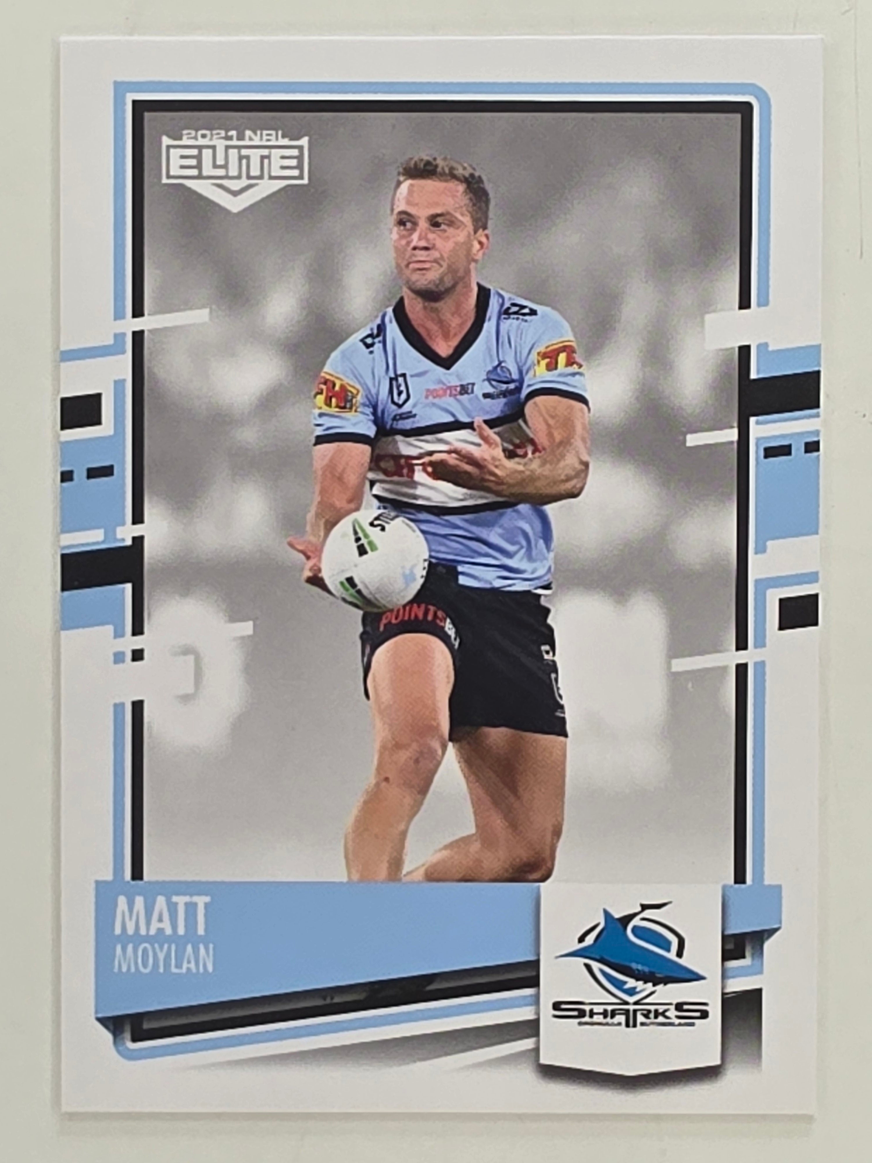 NRL 2021 Elite Base Card #033 Matt Moylan Cronulla Sutherland Sharks