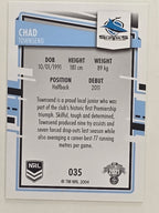 NRL 2021 Elite Base Card #035 Chad Townsend Cronulla Sutherland Sharks