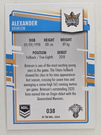 NRL 2021 Elite Base Card #038 Alexander Brimson Gold Coast Titans
