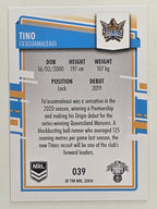 NRL 2021 Elite Base Card #039 Tino Fa’asuamaleaui Gold Coast Titans