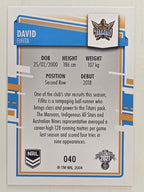 NRL 2021 Elite Base Card #040 David Fifita Gold Coast Titans