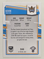 NRL 2021 Elite Base Card #044 Kevin Proctor Gold Coast Titans