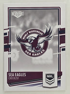 NRL 2021 Elite Base Card #046 Sea Eagles Checklist Manly Warringah Sea Eagles