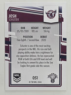 NRL 2021 Elite Base Card #051 Josh Schuster Manly Warringah Sea Eagles