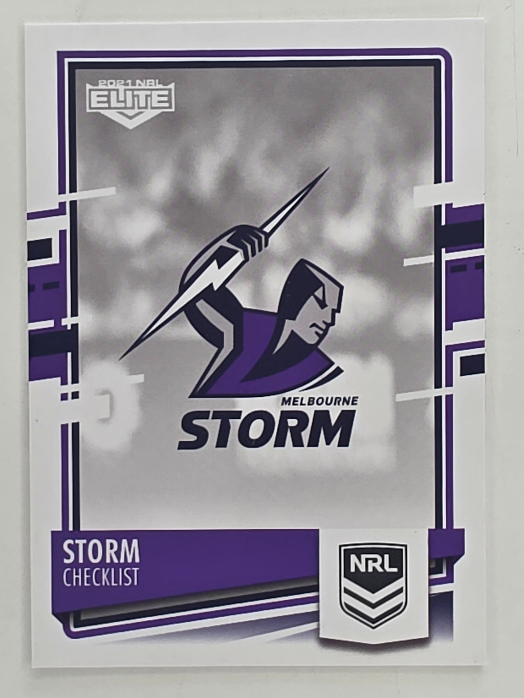 NRL 2021 Elite Base Card #055 Storm Checklist Melbourne Storm