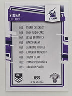 NRL 2021 Elite Base Card #055 Storm Checklist Melbourne Storm
