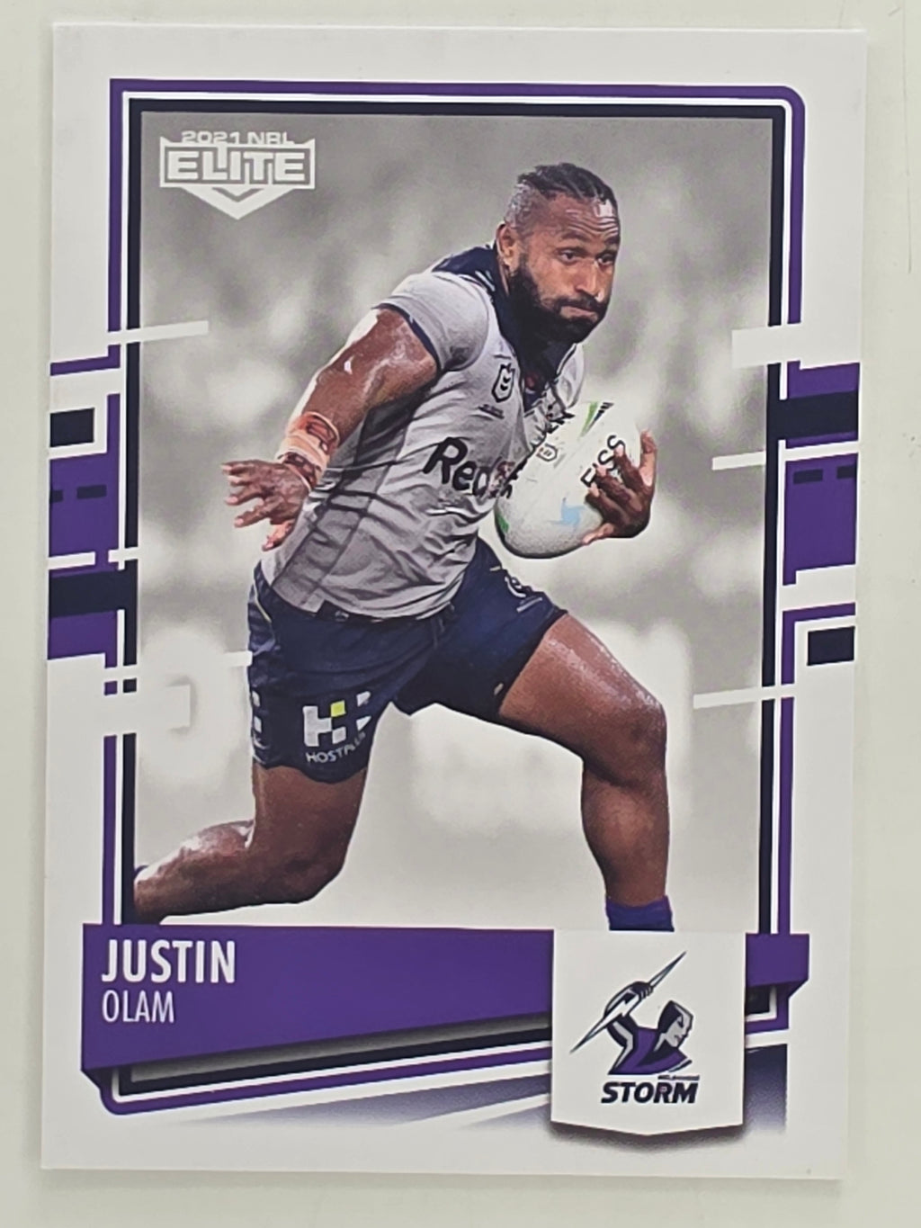 NRL 2021 Elite Base Card #061 Justin Olam Melbourne Storm