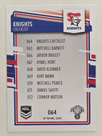 NRL 2021 Elite Base Card #064 Knights Checklist Newcastle Knights