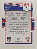 NRL 2021 Elite Base Card #065 Mitchell Barnett Newcastle Knights