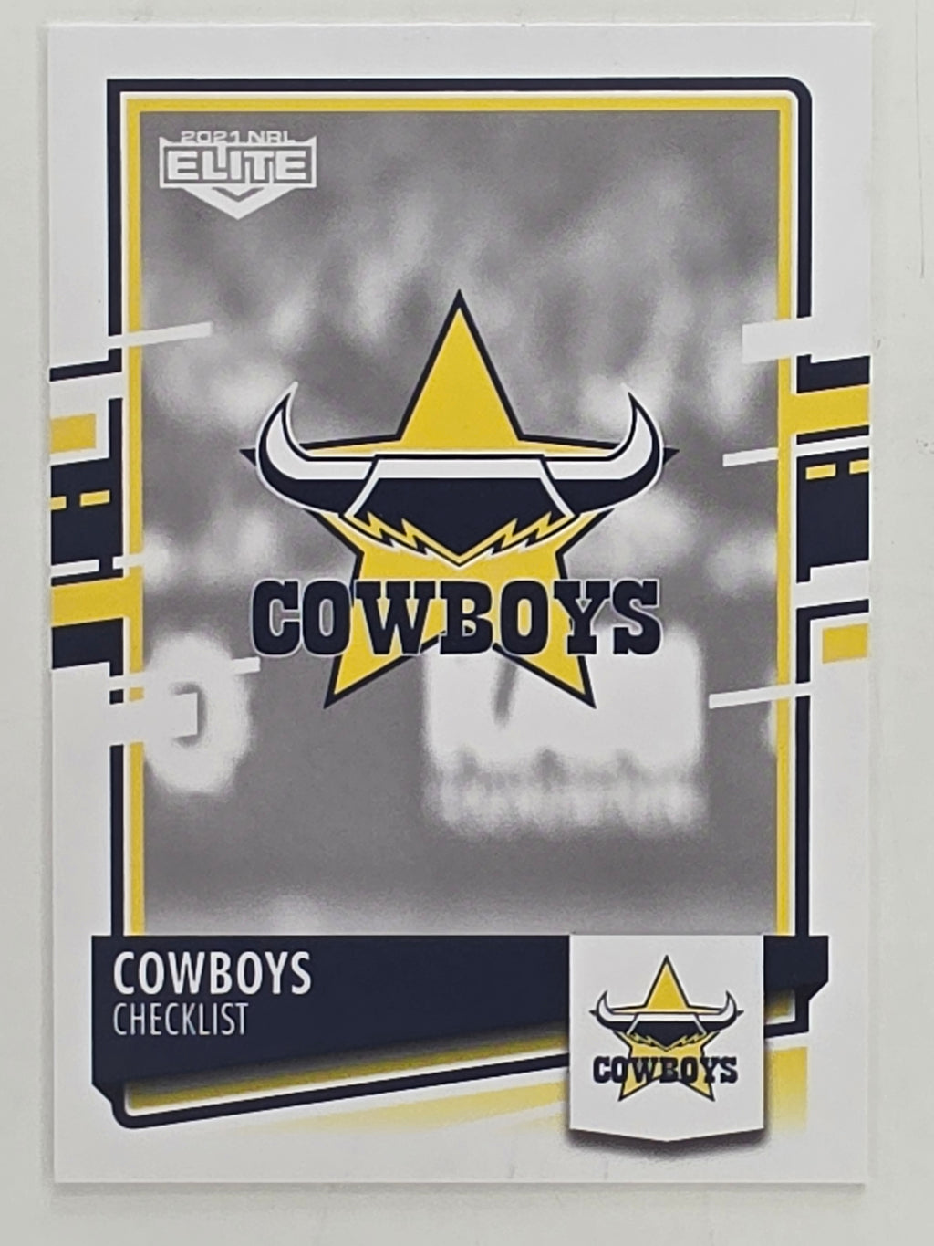 NRL 2021 Elite Base Card #073 Cowboys Checklist North Queensland Cowboys
