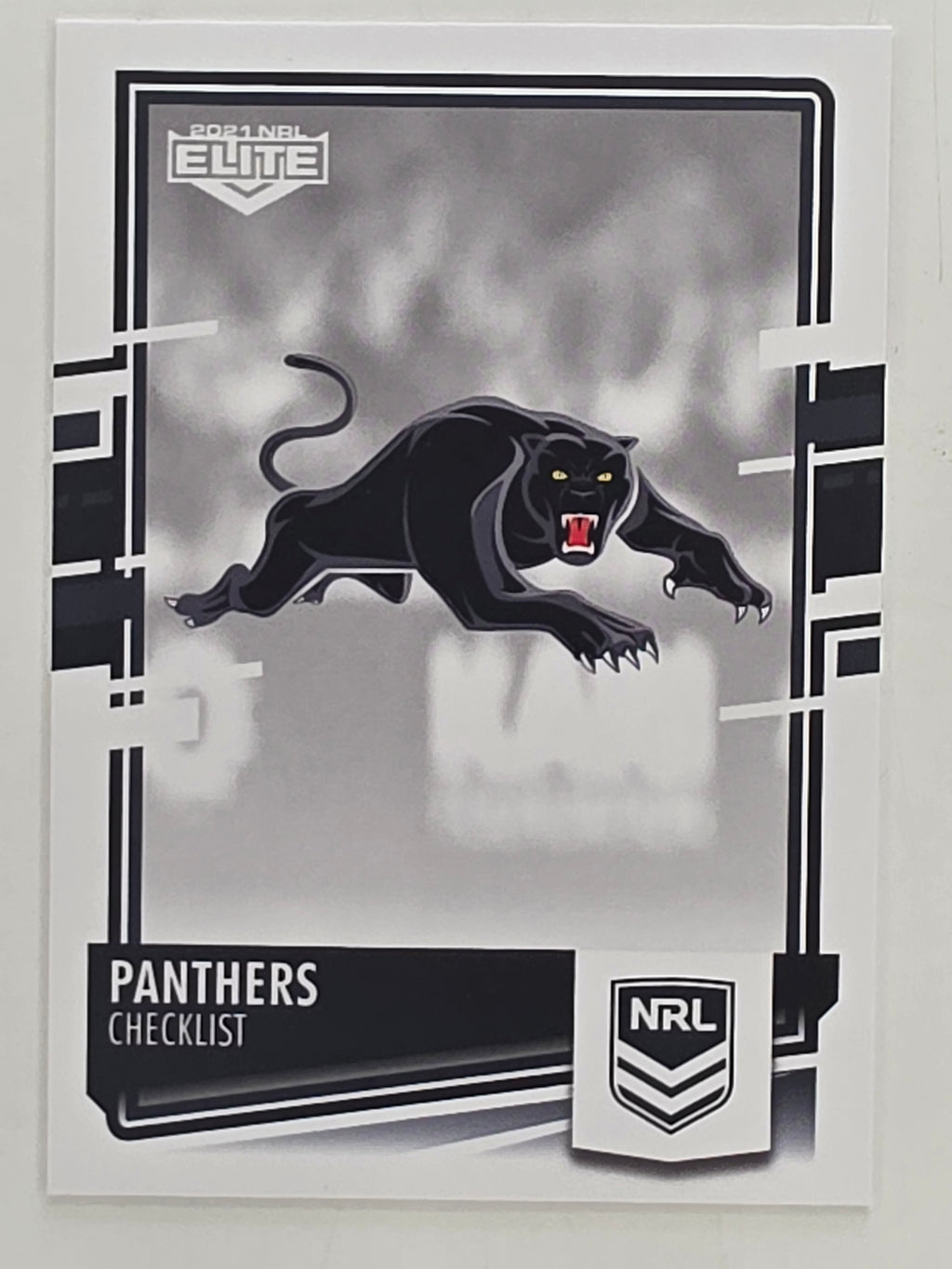 NRL 2021 Elite Base Card #091 Panthers Checklist Penrith Panthers