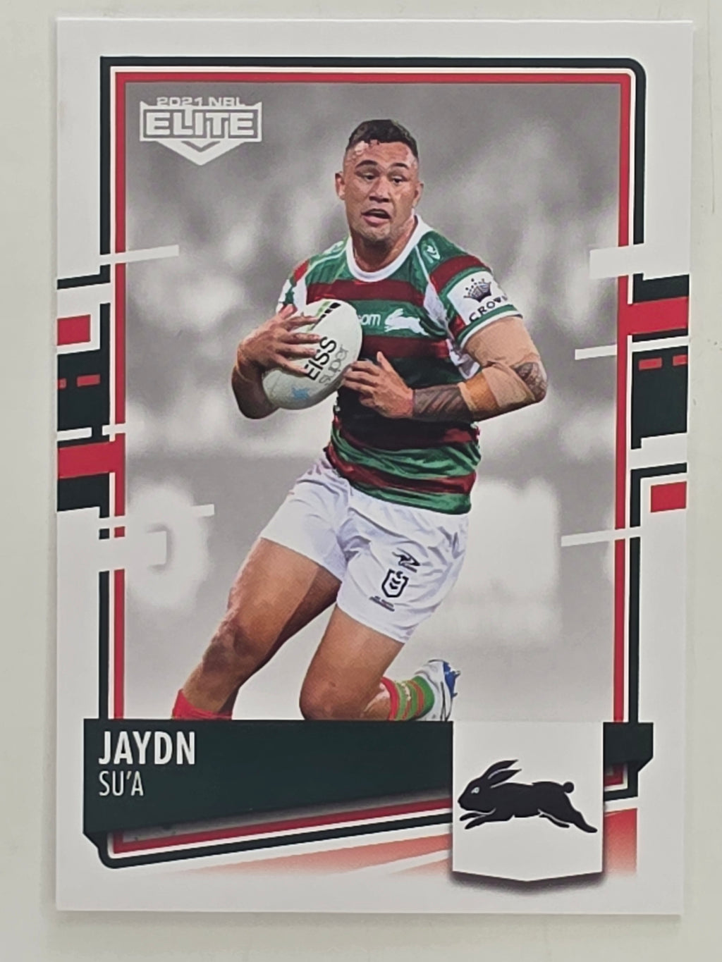 NRL 2021 Elite Base Card #107 Jaydn Su’a South Sydney Rabbitohs