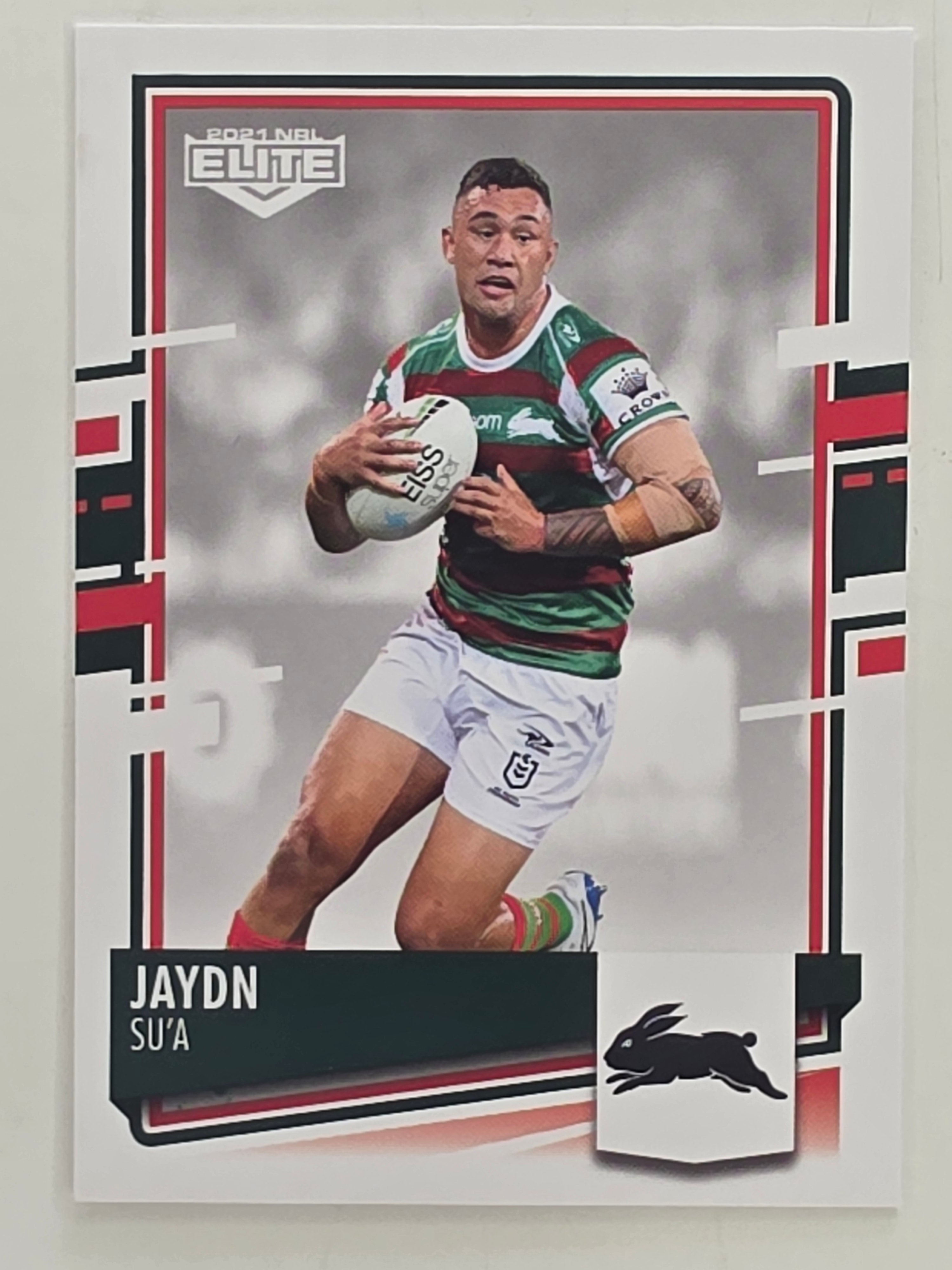 NRL 2021 Elite Base Card #107 Jaydn Su’a South Sydney Rabbitohs