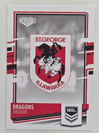 NRL 2021 Elite Base Card #109 Dragons Checklist St George Illawarra Dragons