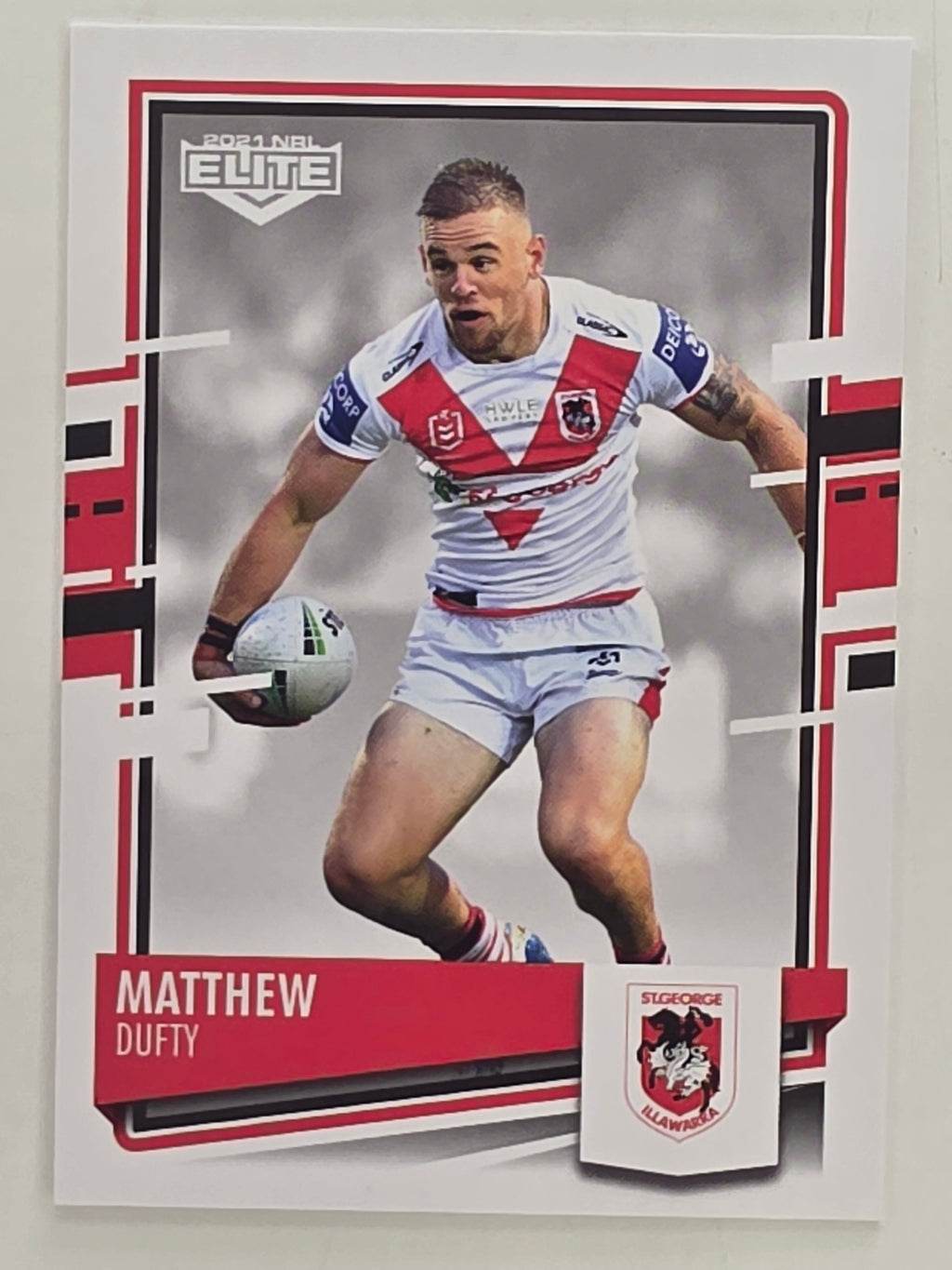 NRL 2021 Elite Base Card #111 Matthew Dufty St George Illawarra Dragons