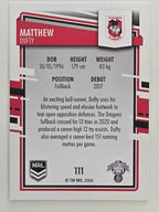 NRL 2021 Elite Base Card #111 Matthew Dufty St George Illawarra Dragons