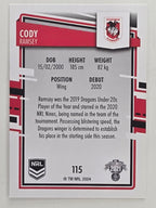 NRL 2021 Elite Base Card #115 Cody Ramsey St George Illawarra Dragons