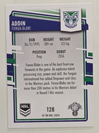 NRL 2021 Elite Base Card #128 Addin Fonua-Blake New Zealand Warriors