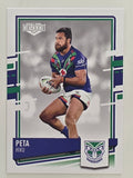 NRL 2021 Elite Base Card #132 Peta Hiku New Zealand Warriors
