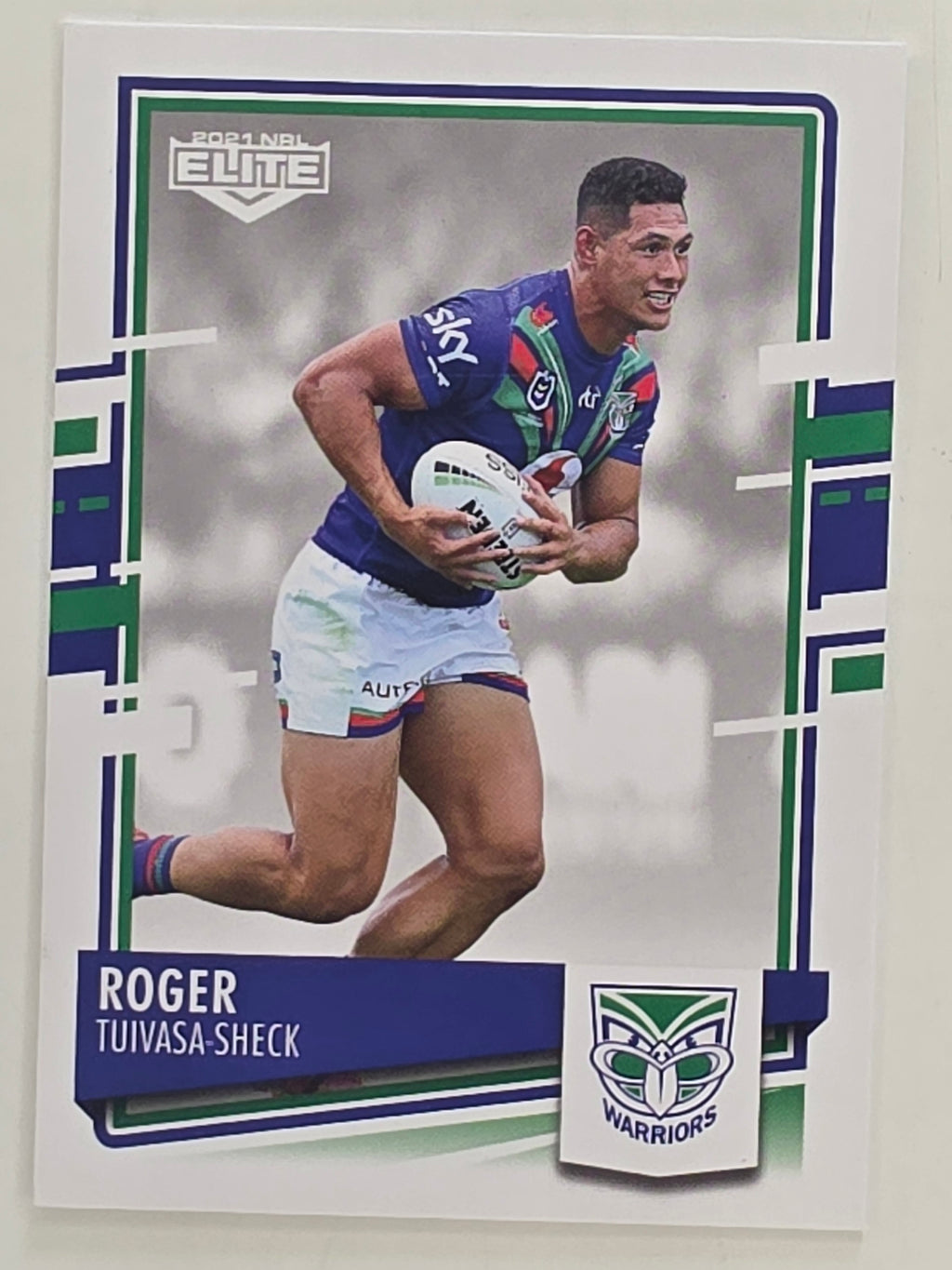NRL 2021 Elite Base Card #135 Roger Tuivasa-Sheck New Zealand Warriors