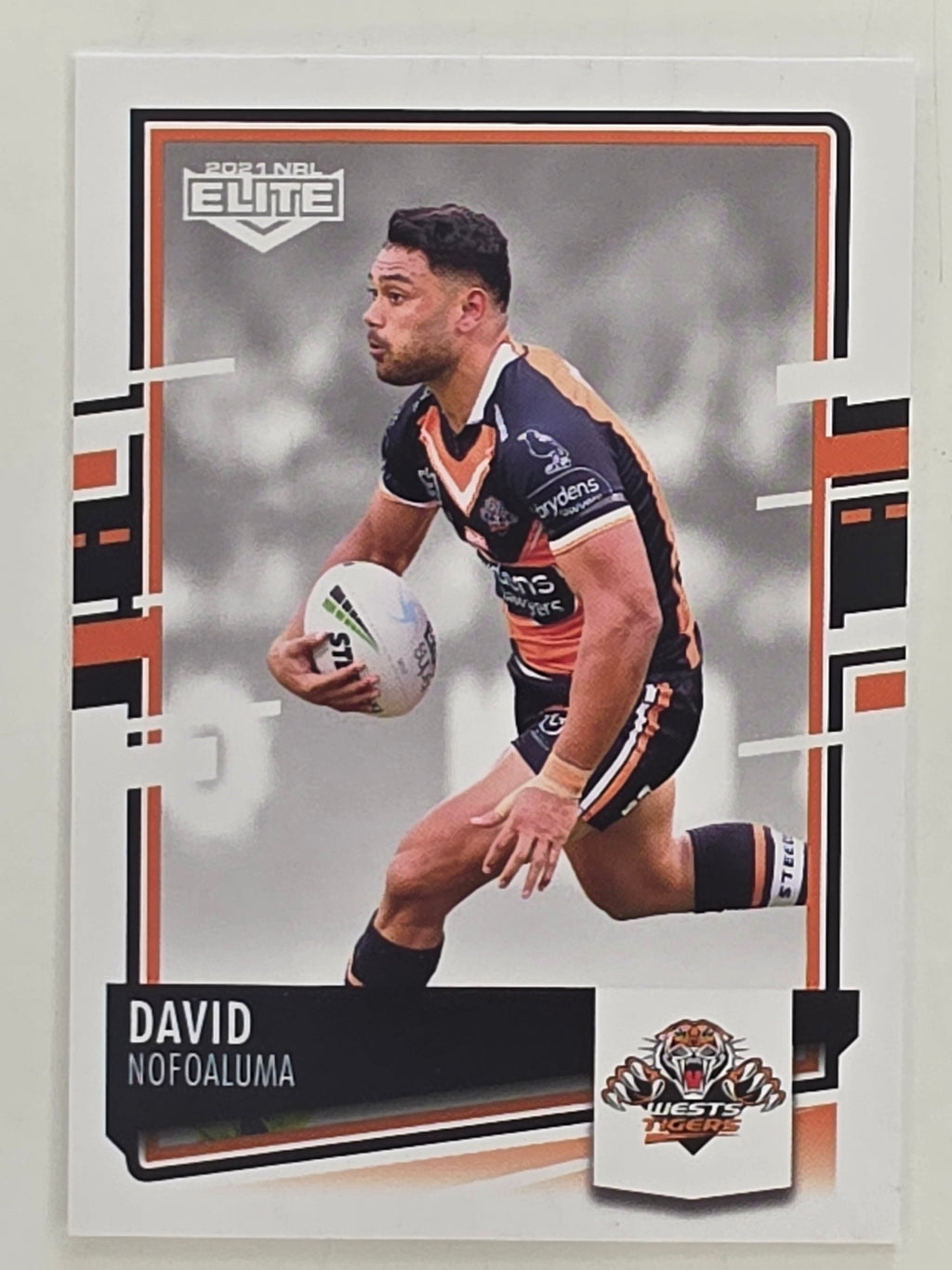 NRL 2021 Elite Base Card #141 David Nofoaluma Wests Tigers