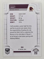 NRL 2020 Elite Base Card #004 Brodie Croft Brisbane Broncos