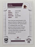NRL 2020 Elite Base Card #005 David Fifita Brisbane Broncos