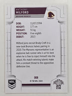 NRL 2020 Elite Base Card #008 Anthony Milford Brisbane Broncos