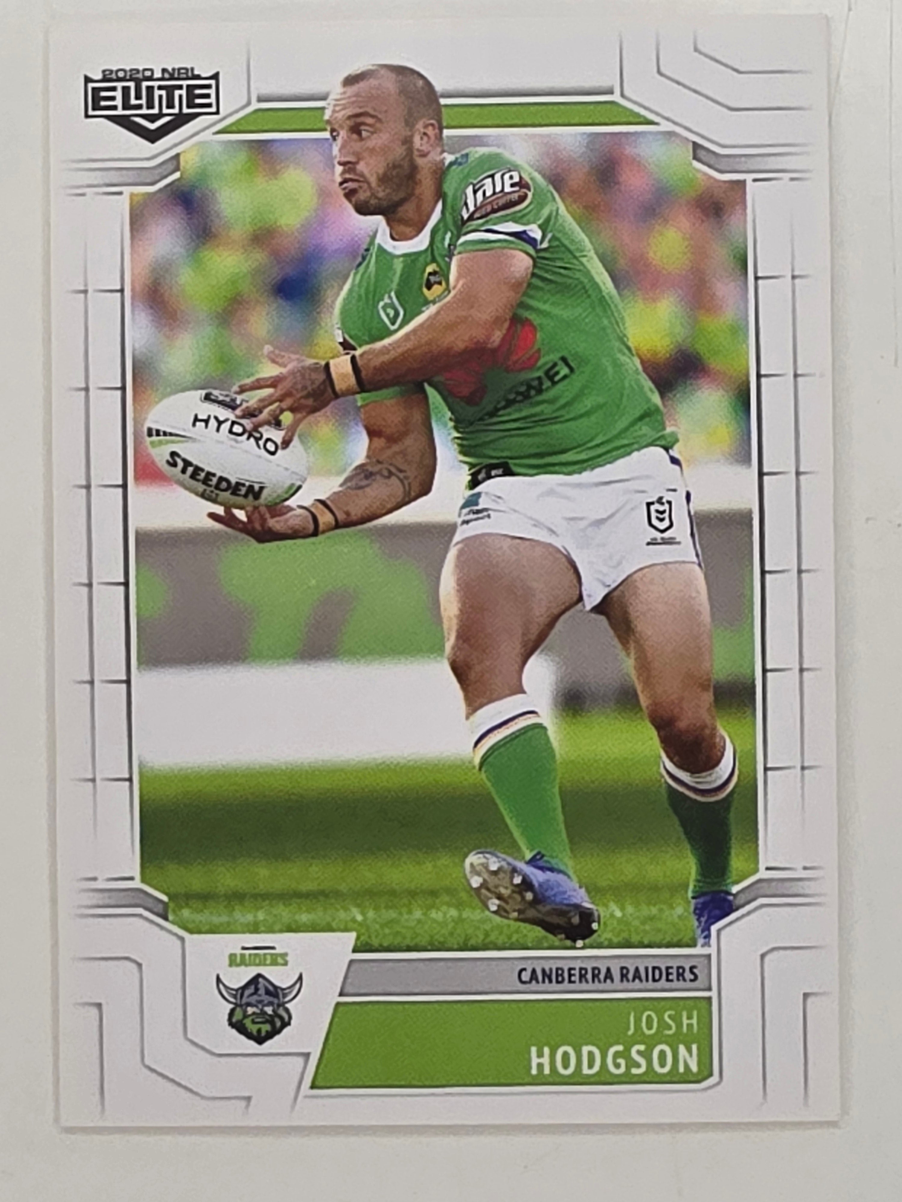 NRL 2020 Elite Base Card #013 Josh Hodgson Canberra Raiders