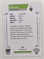 NRL 2020 Elite Base Card #013 Josh Hodgson Canberra Raiders