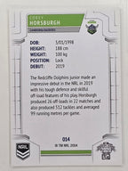 NRL 2020 Elite Base Card #014 Corey Horsburgh Canberra Raiders