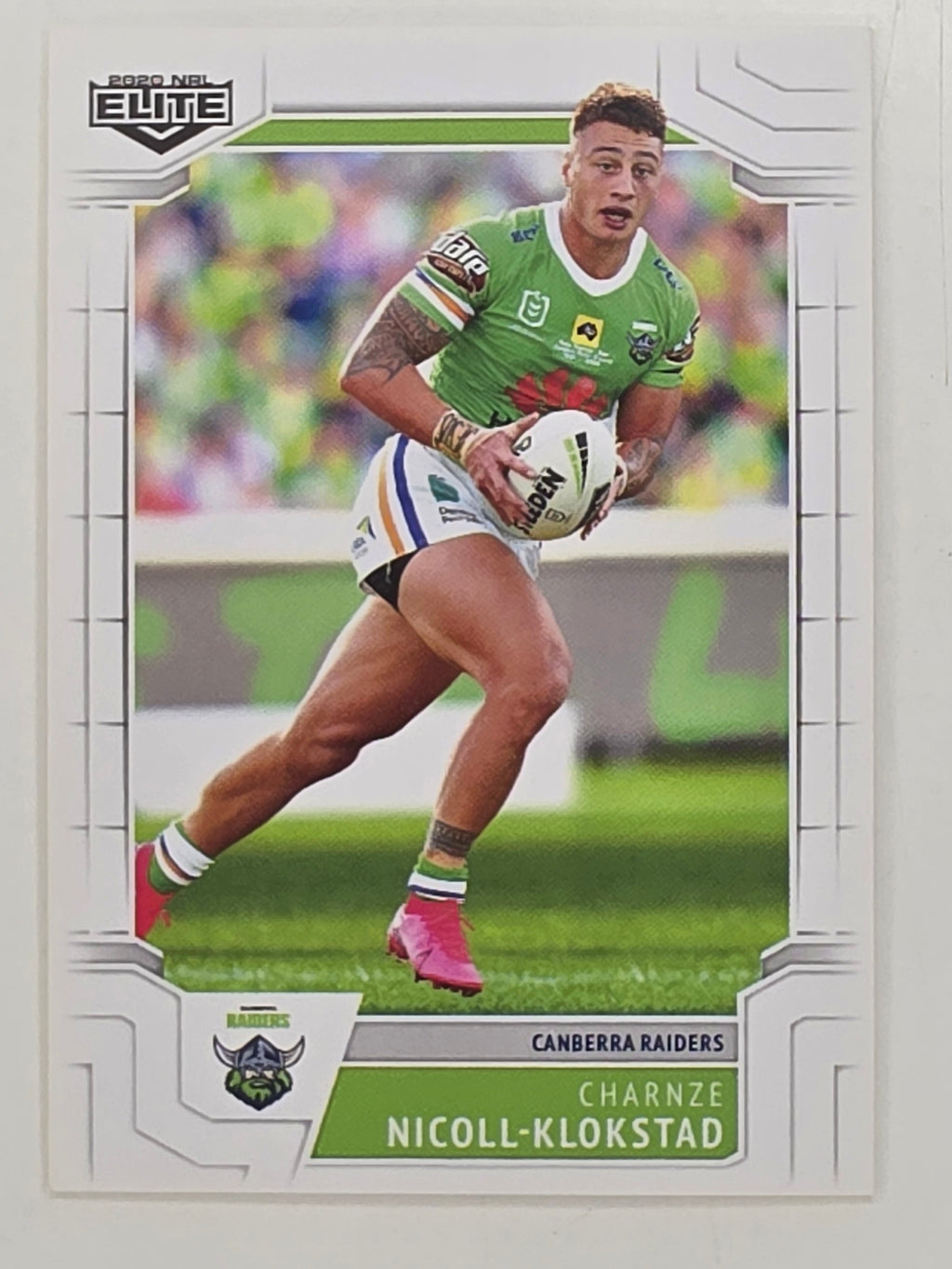 NRL 2020 Elite Base Card #015 Charnze Nicoll-Klokstad Canberra Raiders