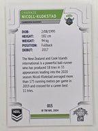 NRL 2020 Elite Base Card #015 Charnze Nicoll-Klokstad Canberra Raiders