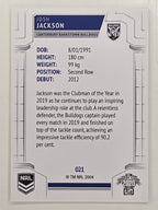 NRL 2020 Elite Base Card #021 Josh Jackson Canterbury Bankstown Bulldogs