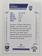 NRL 2020 Elite Base Card #026 Aiden Tolman Canterbury Bankstown Bulldogs