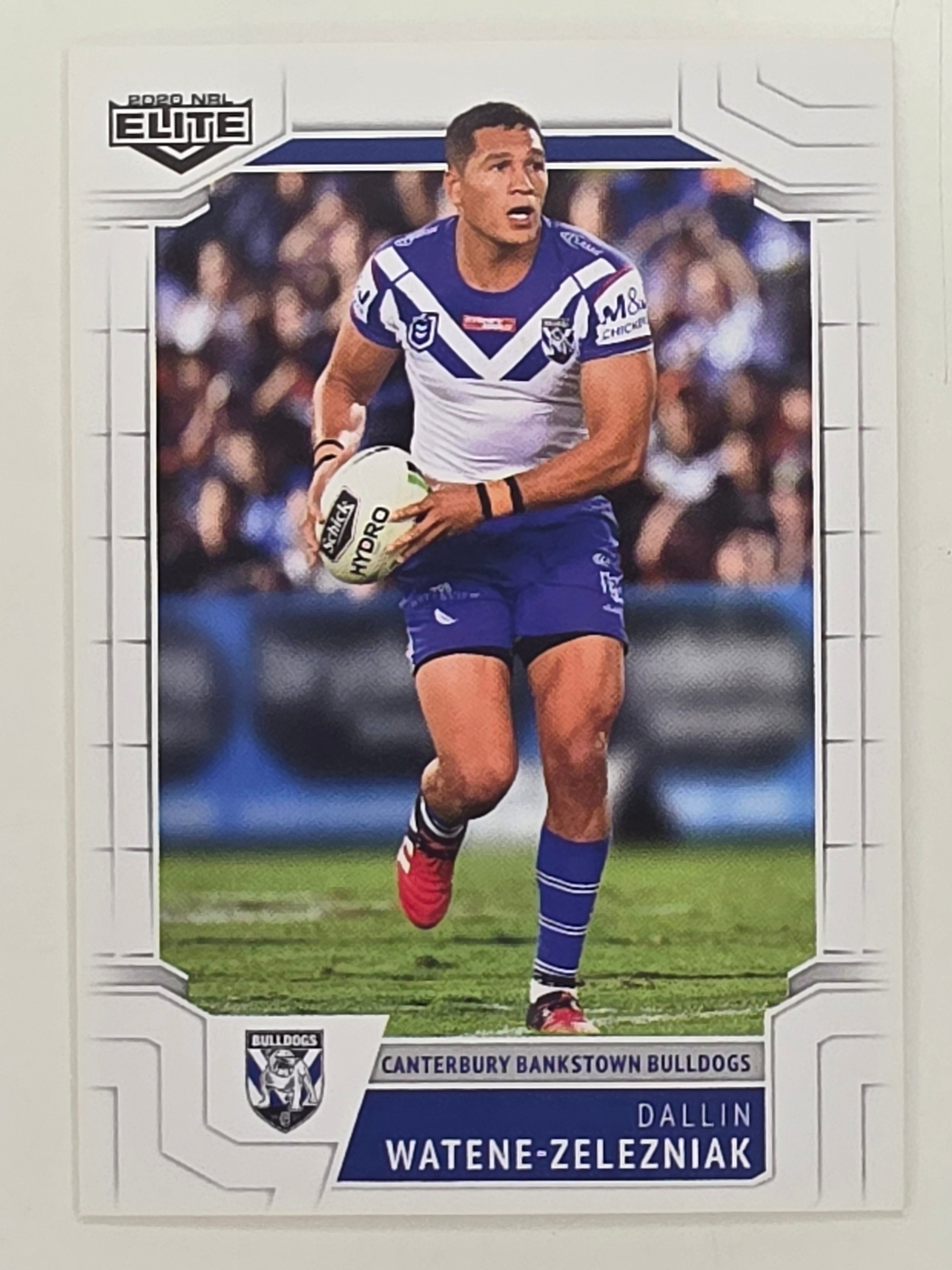 NRL 2020 Elite Base Card #027 Dallin Watene-Zelezniak Canterbury Bankstown Bulldogs