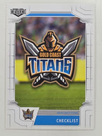 NRL 2020 Elite Base Card #037 Checklist Gold Coast Titans
