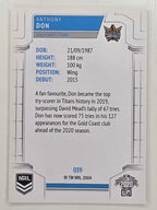 NRL 2020 Elite Base Card #039 Anthony Don Gold Coast Titans