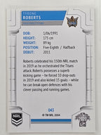 NRL 2020 Elite Base Card #043 Tyrone Roberts Gold Coast Titans
