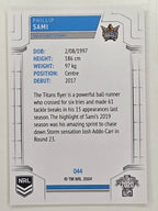 NRL 2020 Elite Base Card #044 Phillip Sami Gold Coast Titans