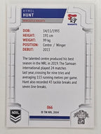 NRL 2020 Elite Base Card #066 Hymel Hunt Newcastle Knights