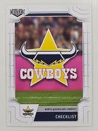 NRL 2020 Elite Base Card #073 Checklist North Queensland Cowboys