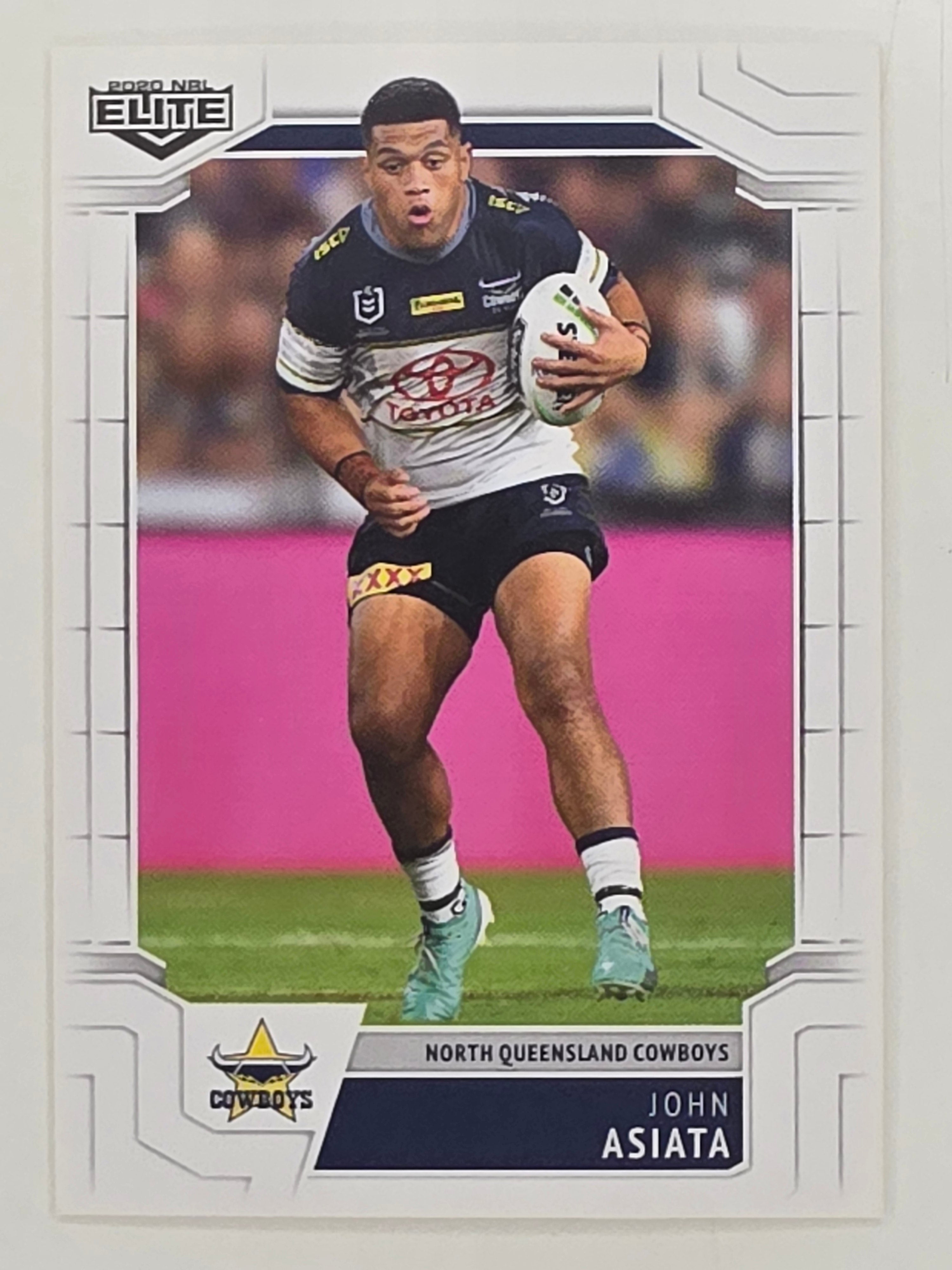 NRL 2020 Elite Base Card #074 John Asiata North Queensland Cowboys