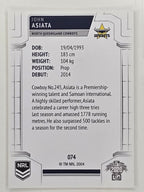 NRL 2020 Elite Base Card #074 John Asiata North Queensland Cowboys