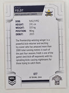NRL 2020 Elite Base Card #077 Kyle Feldt North Queensland Cowboys